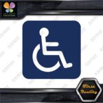 Handicap Rounded Square Wheelchair Sign Disabled Parking Decals Stickers Vinyl - Image 12