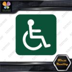 Handicap Rounded Square Wheelchair Sign Disabled Parking Decals Stickers Vinyl - Image 16