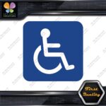 Handicap Rounded Square Wheelchair Sign Disabled Parking Decals Stickers Vinyl