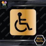 Handicap Rounded Square Wheelchair Sign Disabled Parking Decals Stickers Vinyl - Image 17