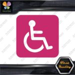 Handicap Rounded Square Wheelchair Sign Disabled Parking Decals Stickers Vinyl - Image 20