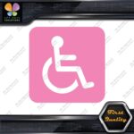 Handicap Rounded Square Wheelchair Sign Disabled Parking Decals Stickers Vinyl - Image 21