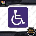 Handicap Rounded Square Wheelchair Sign Disabled Parking Decals Stickers Vinyl - Image 22