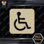 Handicap Rounded Square Wheelchair Sign Disabled Parking Decals Stickers Vinyl - Image 23
