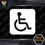 Handicap Rounded Square Wheelchair Sign Disabled Parking Decals Stickers Vinyl - Image 4