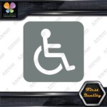 Handicap Rounded Square Wheelchair Sign Disabled Parking Decals Stickers Vinyl - Image 5