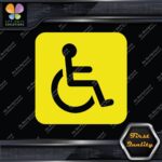 Handicap Rounded Square Wheelchair Sign Disabled Parking Decals Stickers Vinyl - Image 6