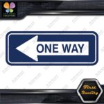 One Way Road Sign Left Arrow Rectangle No Background Decals Stickers Vinyl - Image 12
