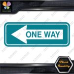 One Way Road Sign Left Arrow Rectangle No Background Decals Stickers Vinyl - Image 13