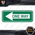 One Way Road Sign Left Arrow Rectangle No Background Decals Stickers Vinyl - Image 15