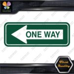 One Way Road Sign Left Arrow Rectangle No Background Decals Stickers Vinyl - Image 16