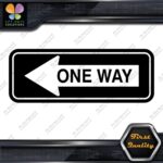 One Way Road Sign Left Arrow Rectangle No Background Decals Stickers Vinyl