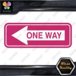 One Way Road Sign Left Arrow Rectangle No Background Decals Stickers Vinyl - Image 20