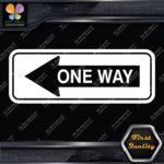 One Way Road Sign Left Arrow Rectangle No Background Decals Stickers Vinyl - Image 3