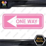 One Way Road Sign Left Arrow Rectangle No Background Decals Stickers Vinyl - Image 21