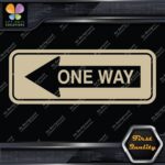 One Way Road Sign Left Arrow Rectangle No Background Decals Stickers Vinyl - Image 23