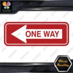 One Way Road Sign Left Arrow Rectangle No Background Decals Stickers Vinyl - Image 8