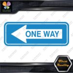 One Way Road Sign Left Arrow Rectangle No Background Decals Stickers Vinyl - Image 10