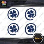 Clover Leaf 4 Four Petals Lucky Irish Pack of 4 MINI SIZE Decals Stickers Vinyl - Image 13