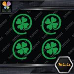 Clover Leaf 4 Four Petals Lucky Irish Pack of 4 MINI SIZE Decals Stickers Vinyl - Image 15