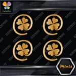Clover Leaf 4 Four Petals Lucky Irish Pack of 4 MINI SIZE Decals Stickers Vinyl - Image 17