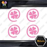 Clover Leaf 4 Four Petals Lucky Irish Pack of 4 MINI SIZE Decals Stickers Vinyl - Image 21
