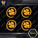 Clover Leaf 4 Four Petals Lucky Irish Pack of 4 MINI SIZE Decals Stickers Vinyl - Image 7