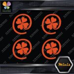Clover Leaf 4 Four Petals Lucky Irish Pack of 4 MINI SIZE Decals Stickers Vinyl - Image 8