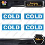 Cold Water Pipes Plumbing Identification 4 MINI SIZE Decals Stickers Vinyl - Image 11