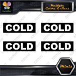 Cold Water Pipes Plumbing Identification 4 MINI SIZE Decals Stickers Vinyl - Image 3