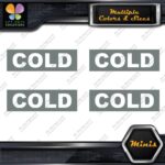 Cold Water Pipes Plumbing Identification 4 MINI SIZE Decals Stickers Vinyl - Image 5