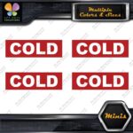 Cold Water Pipes Plumbing Identification 4 MINI SIZE Decals Stickers Vinyl - Image 9
