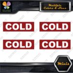 Cold Water Pipes Plumbing Identification 4 MINI SIZE Decals Stickers Vinyl - Image 10