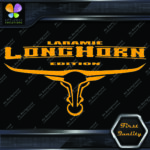 Compatible Laramie Longhorn Texas Horns Trucks Bull Logo Vinyl Decals Stickers - Image 13