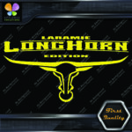 Compatible Laramie Longhorn Texas Horns Trucks Bull Logo Vinyl Decals Stickers - Image 14