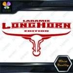 Compatible Laramie Longhorn Texas Horns Trucks Bull Logo Vinyl Decals Stickers - Image 16