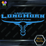 Compatible Laramie Longhorn Texas Horns Trucks Bull Logo Vinyl Decals Stickers - Image 17