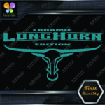 Compatible Laramie Longhorn Texas Horns Trucks Bull Logo Vinyl Decals Stickers - Image 18