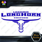 Compatible Laramie Longhorn Texas Horns Trucks Bull Logo Vinyl Decals Stickers - Image 22