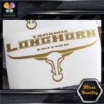 Compatible Laramie Longhorn Texas Horns Trucks Bull Logo Vinyl Decals Stickers - Image 4
