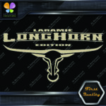 Compatible Laramie Longhorn Texas Horns Trucks Bull Logo Vinyl Decals Stickers - Image 5