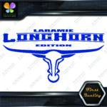 Compatible Laramie Longhorn Texas Horns Trucks Bull Logo Vinyl Decals Stickers - Image 6