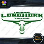 Compatible Laramie Longhorn Texas Horns Trucks Bull Logo Vinyl Decals Stickers - Image 7