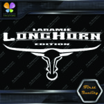 Compatible Laramie Longhorn Texas Horns Trucks Bull Logo Vinyl Decals Stickers - Image 8
