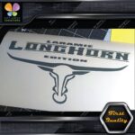 Compatible Laramie Longhorn Texas Horns Trucks Bull Logo Vinyl Decals Stickers - Image 10
