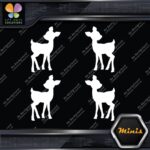 Fawn Deer Baby Cute Young Left & Right Pack of 4 MINI SIZE Decals Stickers Vinyl