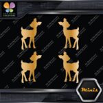 Fawn Deer Baby Cute Young Left & Right Pack of 4 MINI SIZE Decals Stickers Vinyl - Image 17