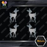 Fawn Deer Baby Cute Young Left & Right Pack of 4 MINI SIZE Decals Stickers Vinyl - Image 18