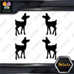 Fawn Deer Baby Cute Young Left & Right Pack of 4 MINI SIZE Decals Stickers Vinyl - Image 3