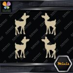 Fawn Deer Baby Cute Young Left & Right Pack of 4 MINI SIZE Decals Stickers Vinyl - Image 23